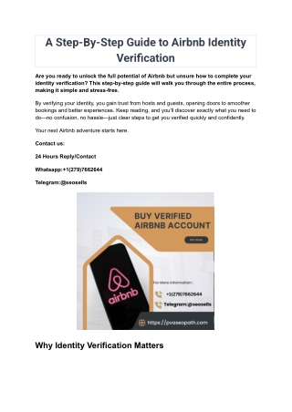 A Step-By-Step Guide to Airbnb Identity Verification