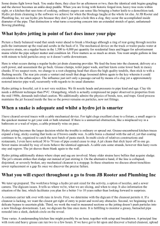 Hydro Jet Drain Cleaning from JB Rooter and Plumbing Inc for Stubborn Clogs