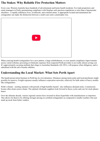 Best Wholesale Fire Extinguisher Suppliers Near Me in Perth