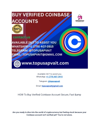 The Ultimate Guide to Buying Verified Coinbase Accounts