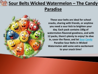 Sour Belts Wicked Watermelon – The Candy Paradise