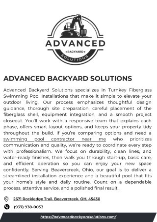 Advanced Backyard Solutions