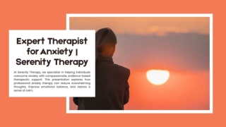 Expert Therapist for Anxiety _ Serenity Therapy
