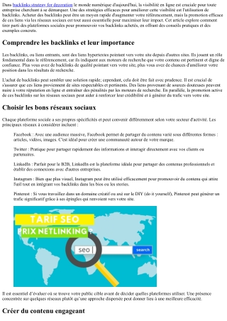 Comment utiliser les réseaux sociaux pour promouvoir vos backlinks achetés ?