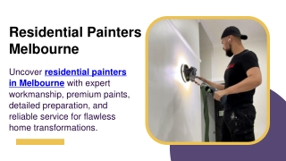 Residential Painters Melbourne