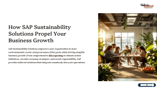 How SAP Sustainability Solutions Propel Your Business Growth