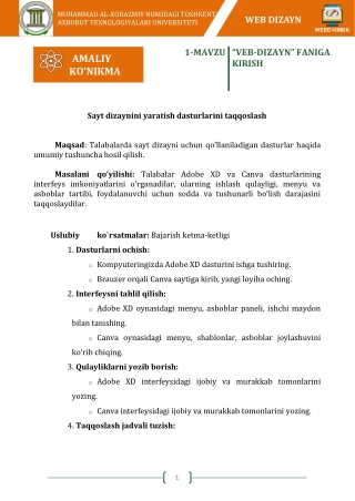 1-MAVZU_AMALIY_USLUBIY_KO'RSATMA_WEB DIZAYN
