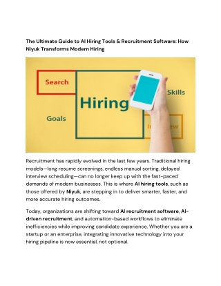 The Ultimate Guide to AI Hiring Tools & Recruitment Software