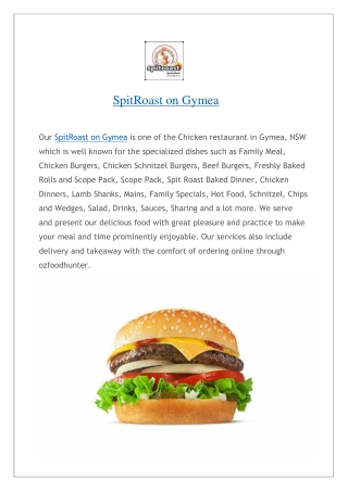 SpitRoast on Gymea Menu | Get Best Deal