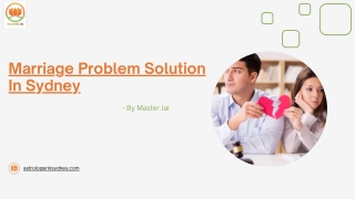 Marriage Problem Solution In Sydney