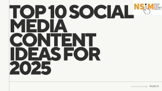 Top 10 Social Media Content Ideas for 2025