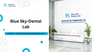 Premium Dental Malo Bridge Manufacturing by Blue Sky Dental Lab