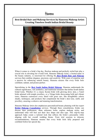 Best Bridal Hair and Makeup​