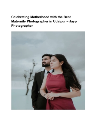 Best Maternity Photographer in Udaipur