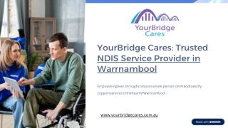 YourBridge Cares Trusted NDIS Service Provider in Warrnambool