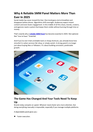 How a Trusted SMM Panel Builds Real Growth in 2025 | InstantLikes