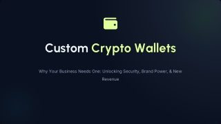 Custom Crypto Wallet Development Services | Codesfortomorrow