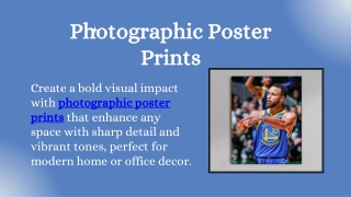 Photographic Poster Prints