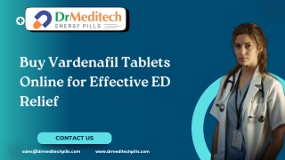 Buy Vardenafil Tablets Online for Effective ED Relief