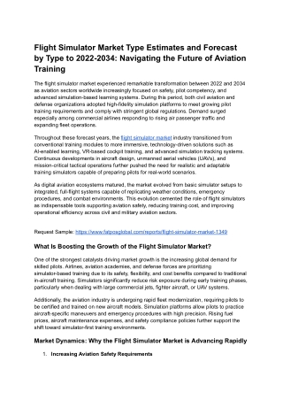 Flight Simulator Market