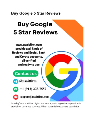 Buy Google 5 Star Reviews
