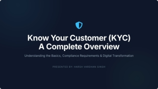 _Introduction to know your customer kyc