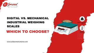 Industrial Weighing Scales by Swisser Instruments – Accurate & Reliable