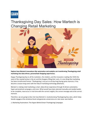 Retail Holiday Wins Through AI Powered Martech