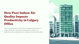 How Poor Indoor Air Quality Impacts Productivity in Calgary Offices