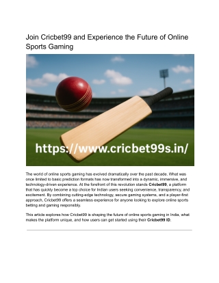 Join Cricbet99 and Experience the Future of Online Sports Gaming (1)