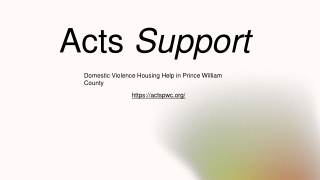 Acts Domestic Violence & Housing Help in Prince William County