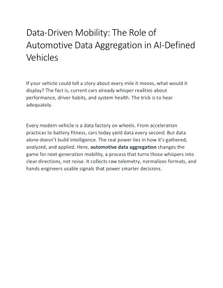 Data-Driven Mobility The Role of Automotive (1)