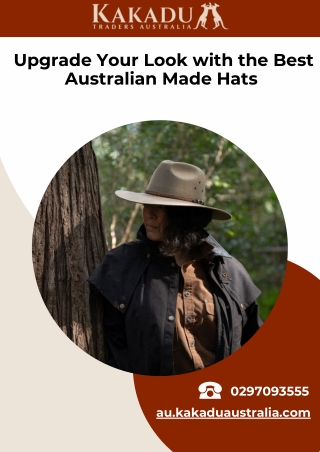 Upgrade Your Look with the Best Australian Made Hats