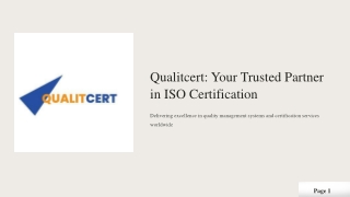 ISO 9001 Certification by qualittcert