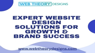 Expert Website Design Solutions for Growth & Brand Success