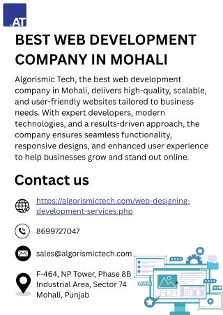 best web development company in mohali