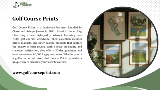 Buy exclusive Golf Course Prints