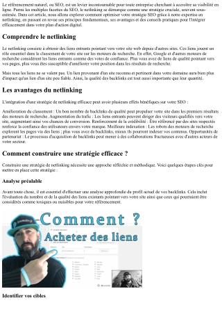 Optimisez votre stratégie SEO grâce à notre expertise en netlinking