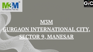 Discover Premium Residences M3M at Gurgaon International City Sector 9