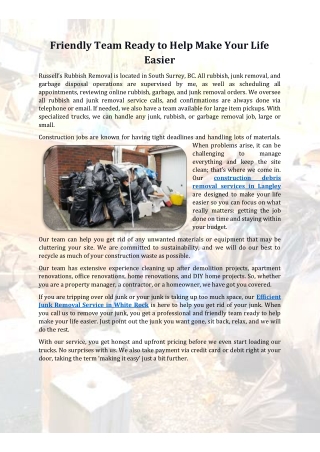 Friendly Team Ready to Help Make Your Life Easier