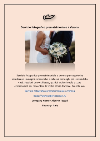Servizio fotografico prematrimoniale all'aperto a Verona