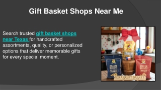 Gift Basket Shops Near Me