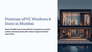 Premium uPVC Windows & uPVC Doors in Mumbai