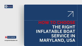 Selecting the Right Inflatable Boat Service in Maryland