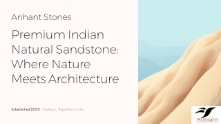 How to Choose the Right Indian Sandstone Exporter
