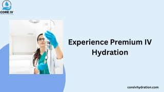 Experience Premium IV Hydration