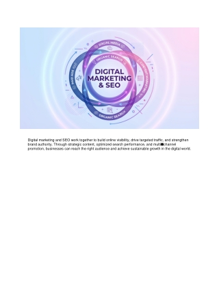 Boost Your Brand with Digital Marketing & SEO Strategies