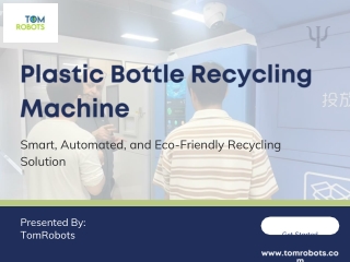 Smart Plastic Bottle Recycling Machine for Modern Waste Management