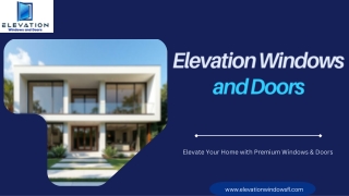 Elevation Windows and Doors