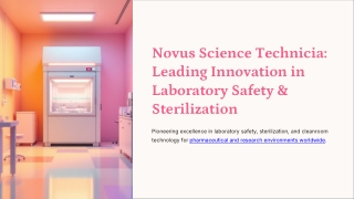 Top Lab & Safety Equipment Suppliers | Novus Science Technicia
